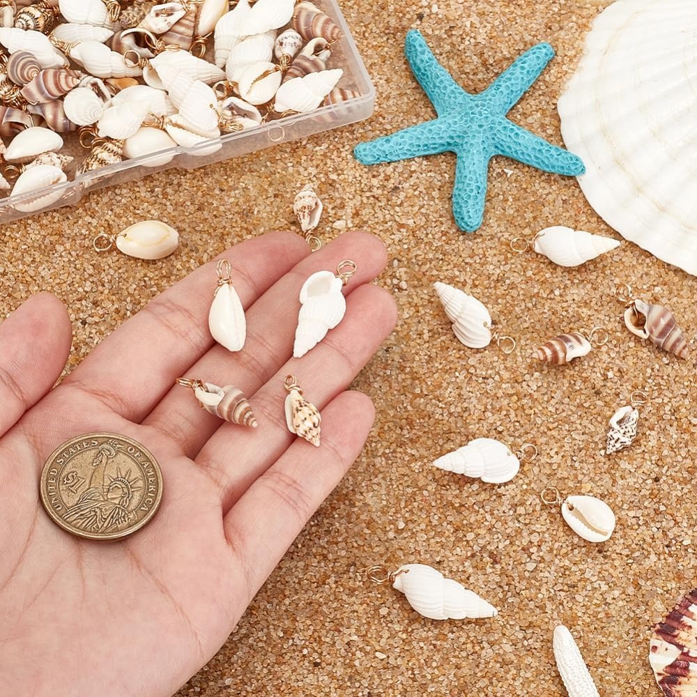 100pcs 4 Styles Natural Shell  – Body Jewelry Beach recenzja i cena