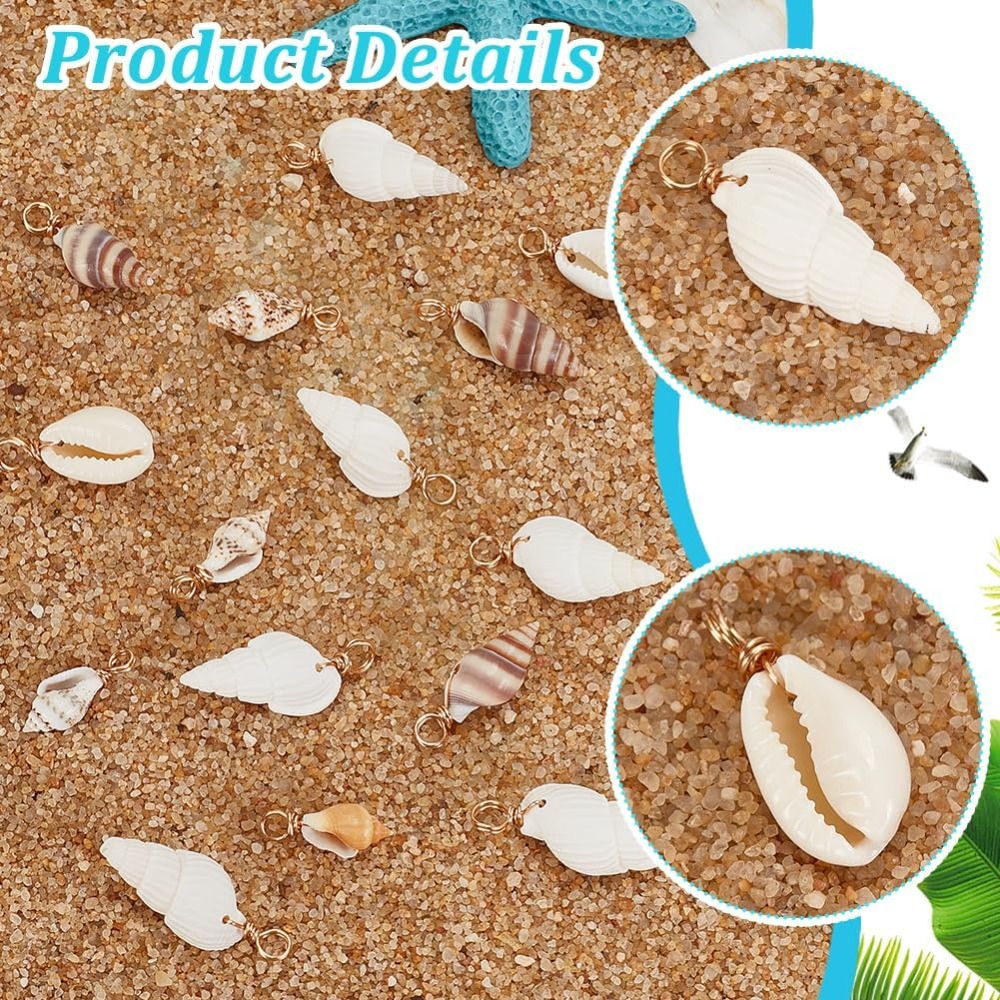 100pcs 4 Styles Natural Shell  – Body Jewelry Beach recenzja i cena