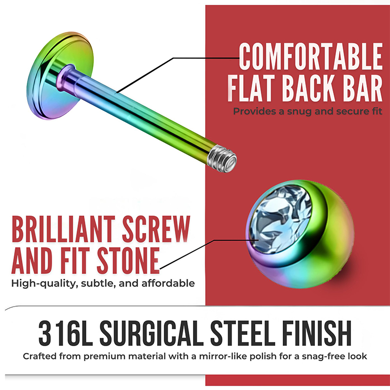 16G Surgical Steel Ball Top CZ – Body Jewelry Septum recenzja i cena