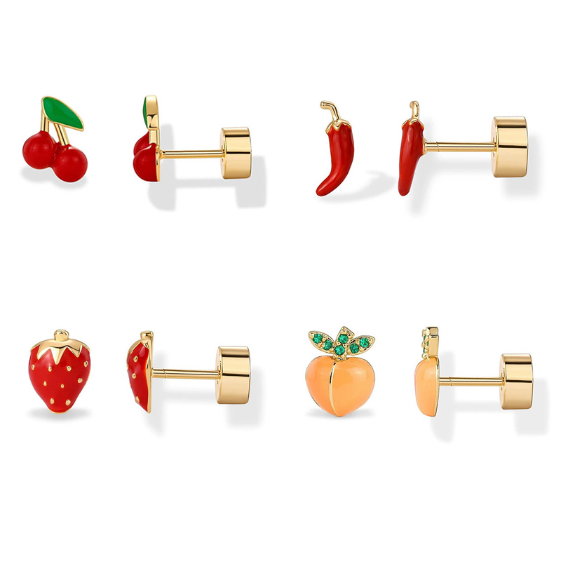 2pcs Cartilage Earrings Stud f – Body Jewelry Flat Back recenzja i cena