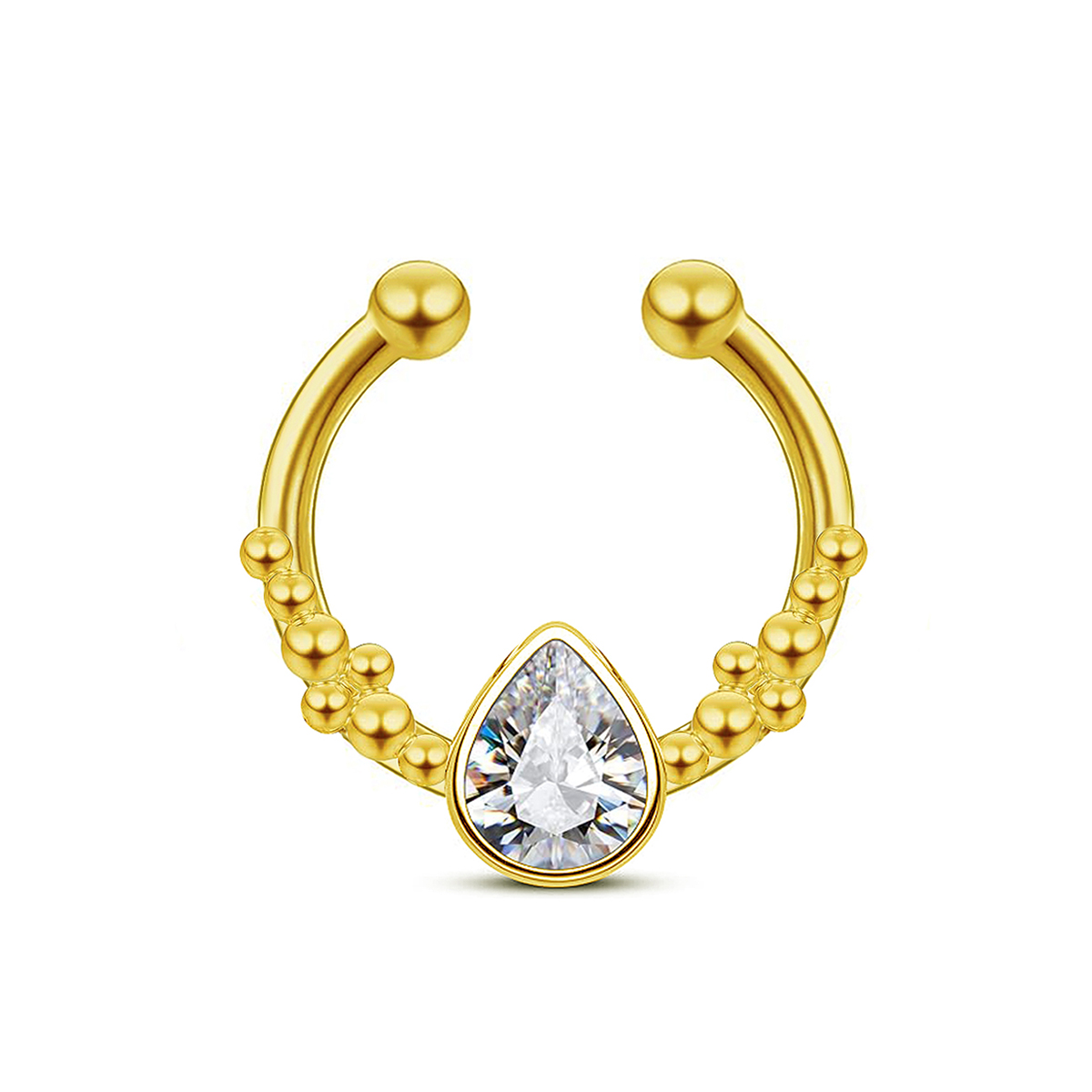Stainless Steel Horseshoe Wate – Body Jewelry Septum recenzja i cena