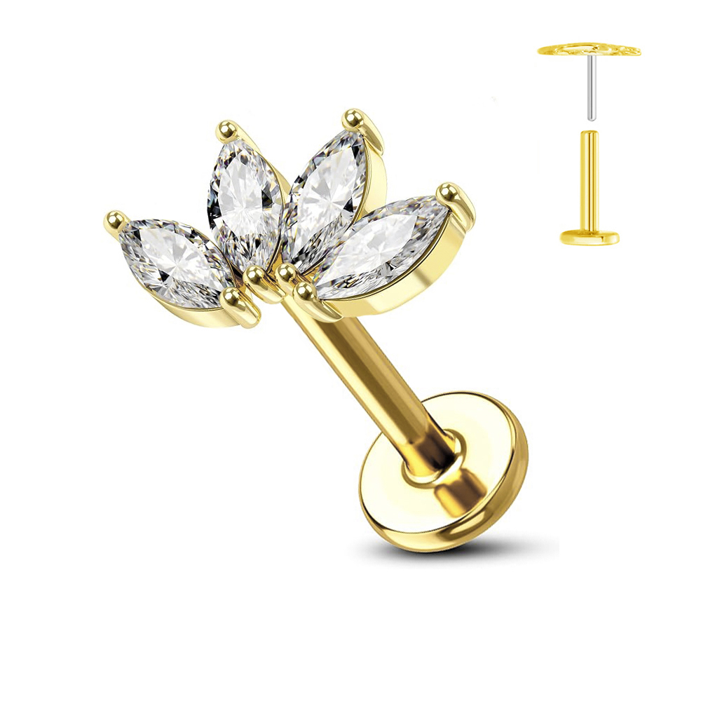 ASTM F136 G23 Titanium Flower  – Zoor Body Jewelry recenzja i cena