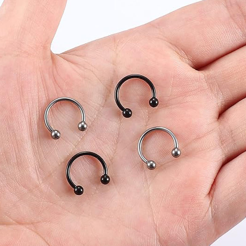 1/5Pcs Titanium Horseshoe Sept – Zoor Body Jewelry recenzja i cena