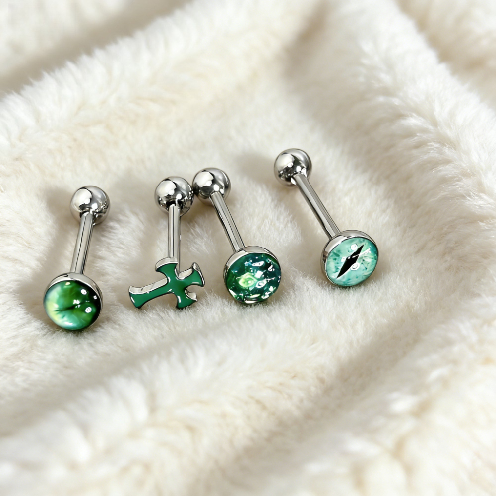 1Pc High-Quality Trendy Green  – Body Jewelry Quality recenzja i cena
