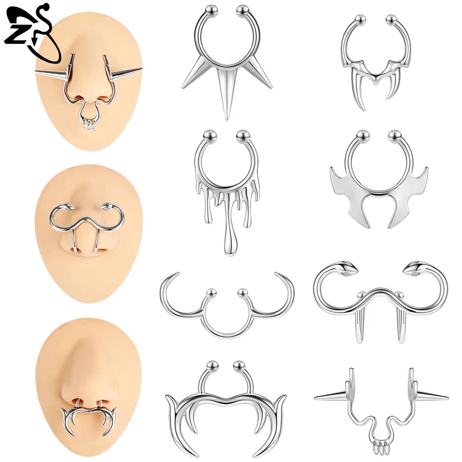 ZS 1 Piece Punk Stlye Fake Sep – Body Jewelry Septum recenzja i cena