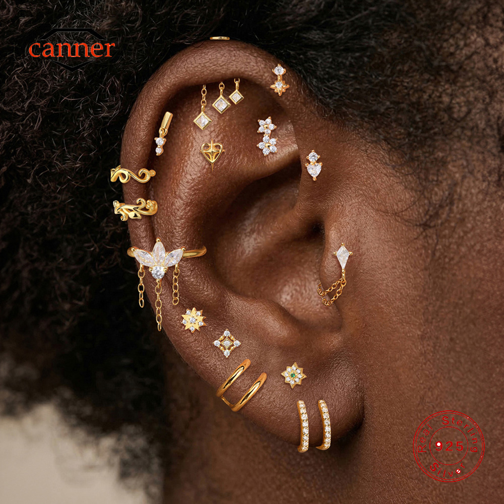 CANNER 1PC 925 Sterling Silver – Body Jewelry Flat Back recenzja i cena