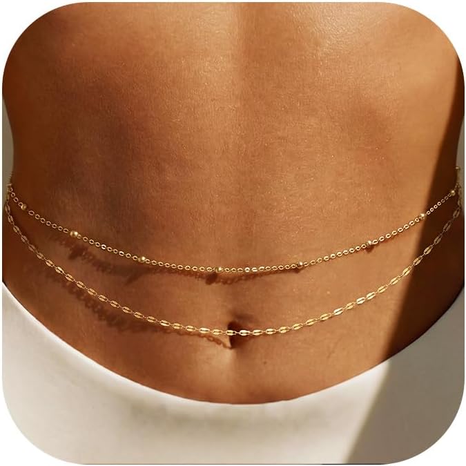 14K Gold Plated Waist Chain Wo – Body Jewelry Beach recenzja i cena