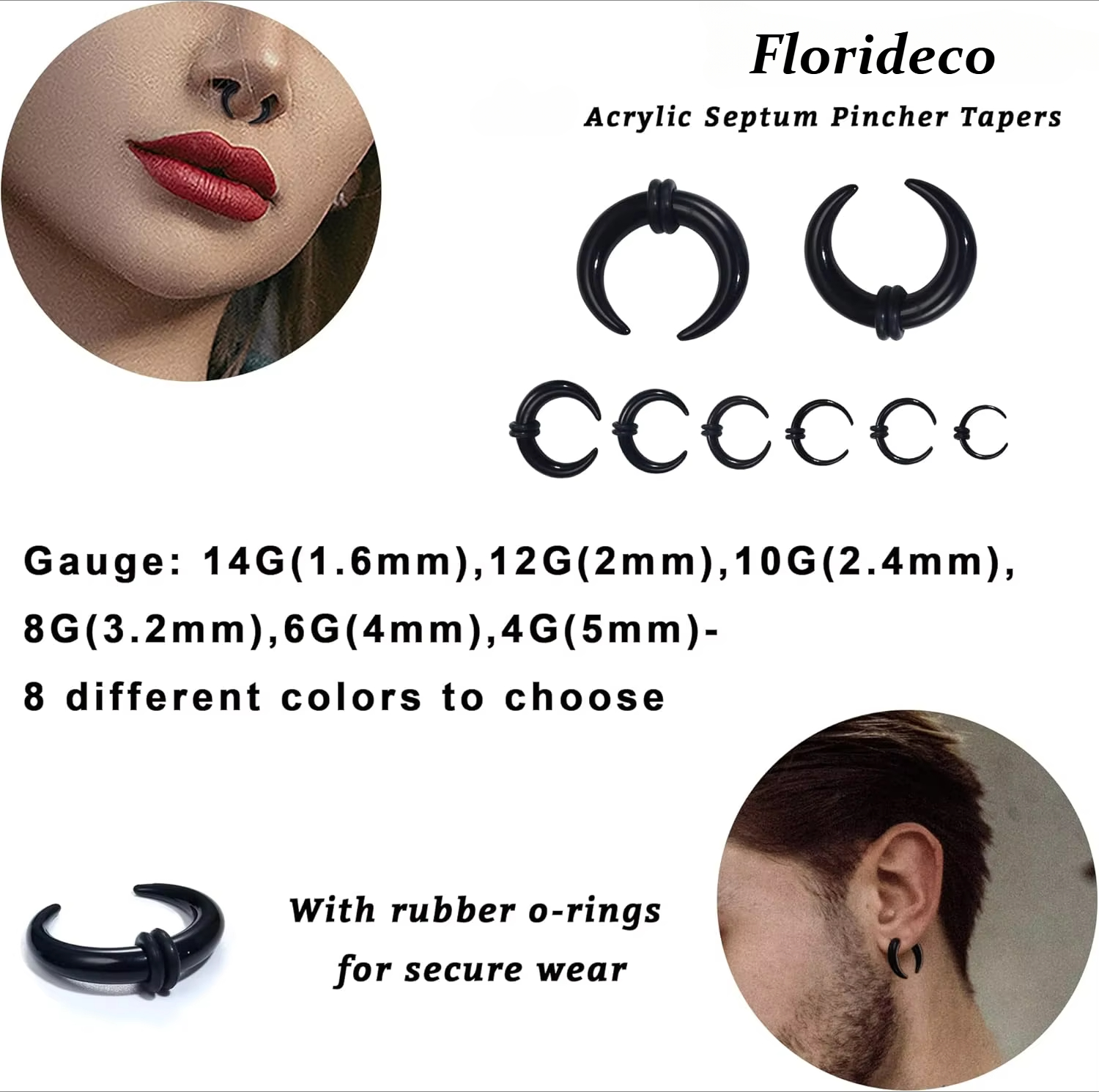 Florideco 4G-14G Acrylic Septu – Zoor Body Jewelry recenzja i cena